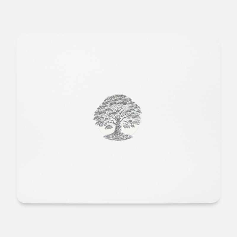 Ewiger Baum der Weisheit - Mousepad (Querformat) - Weiß