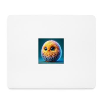 Küken Vogel in 3D Hyperrealismus - Mousepad (Querformat) - Weiß - Vorne