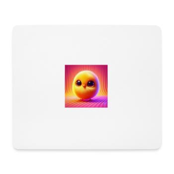 Küken flauschig Pastellfarbe 3D Hyperrealismus - Mousepad (Querformat) - Weiß - Vorne