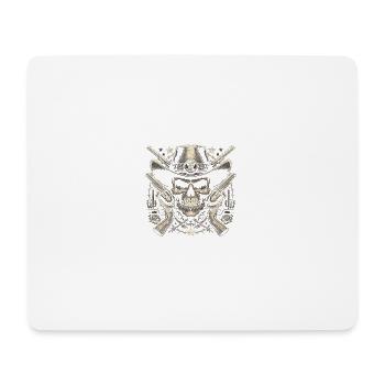 Baroud d’honneur du shérif - Tapis de souris (format paysage) - blanc - Devant
