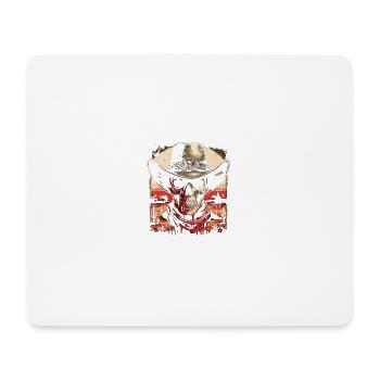 Sunset of the Lone Gunslinger - Mouse Pad (horizontal) - white - Front