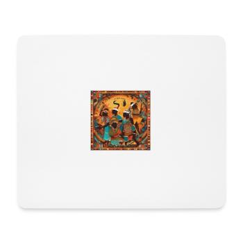 Kulturelle Harmonie auf Kisuaheli - Mousepad (Querformat) - Weiß - Vorne