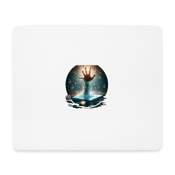 Immersing in the digital world - Mouse Pad (horizontal) - white - Front