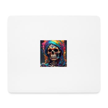 Trete ein in die dunkle Welt des Todes - Mousepad (Querformat) - Weiß - Vorne