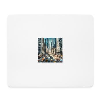 rue de new york - Tapis de souris (format paysage) - blanc - Devant
