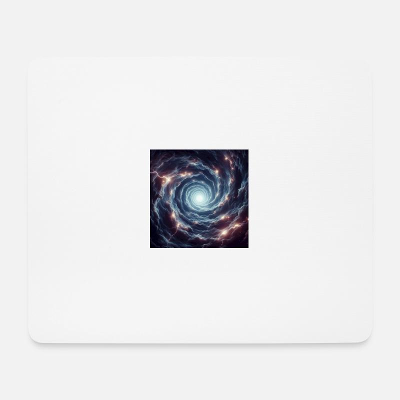 Wirbel - Mousepad (Querformat) - Weiß