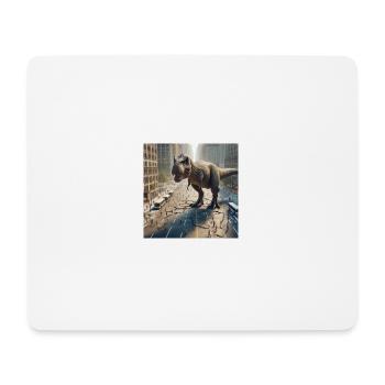 T-Rex - Mousepad (Querformat) - Weiß - Vorne