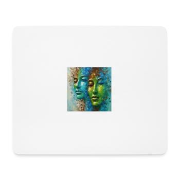 Diverse Reflections: Magnificent Faces in Color - Tapis de souris (format paysage) - blanc - Devant