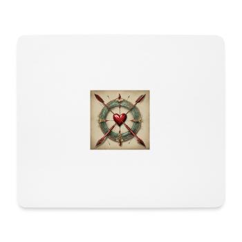 Heartfelt Fashion Embrace Love - Tapis de souris (format paysage) - blanc - Devant