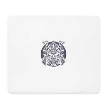 Samurai-Schädel der Seele - Mousepad (Querformat) - Weiß - Vorne