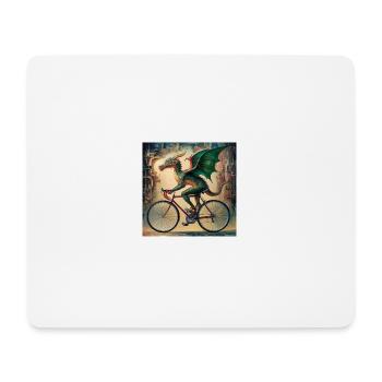 a surreal painting of mythical dragon - Mouse Pad (horizontal) - white - Front