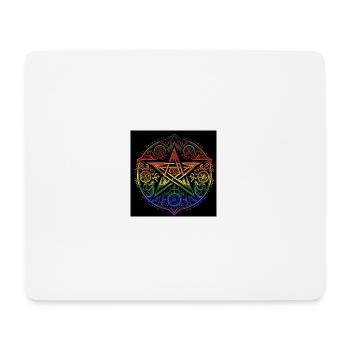 Magie queer : célébrer la diversité avec LGBTQ Pentag - Tapis de souris (format paysage) - blanc - Devant