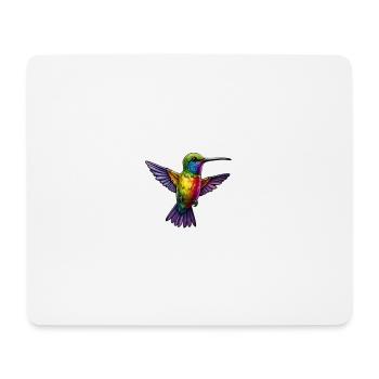Rainbow Hummingbird - Mouse Pad (horizontal) - white - Front