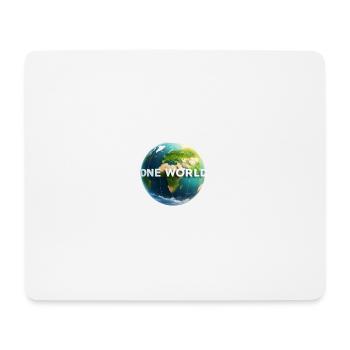 One World 3 - Mousepad (Querformat) - Weiß - Vorne