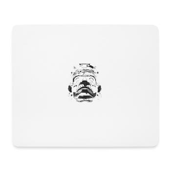 F rock - Tapis de souris (format paysage) - blanc - Devant