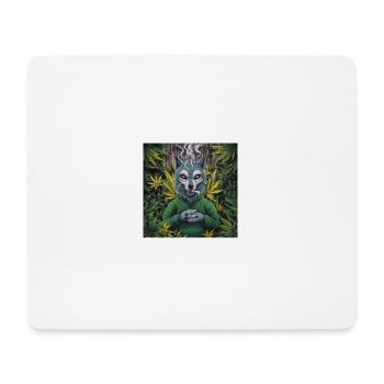 Lupu der Wolf - Mousepad (Querformat) - Weiß - Vorne