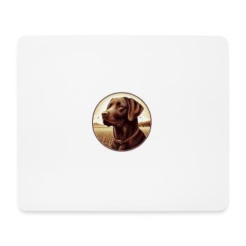 The beautiful brown Labrador Retriever - Mousepad (Querformat) - Weiß - Vorne