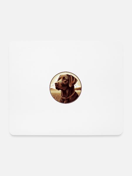 The beautiful brown Labrador Retriever - Mousepad (Querformat) - Weiß