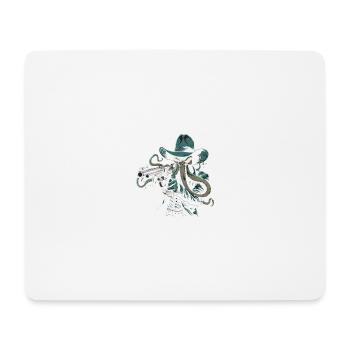 Cowboy Cthulhu - Tapis de souris (format paysage) - blanc - Devant