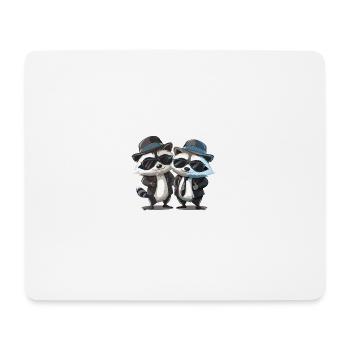 Blues Raccones - Tapis de souris (format paysage) - blanc - Devant