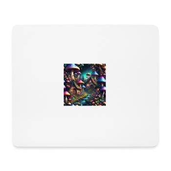 Pilz, Dorf, Weihnachten, Geschenk, - Mousepad (Querformat) - Weiß - Vorne