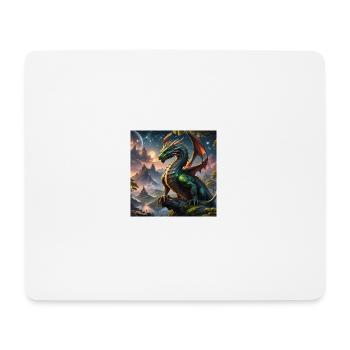 Dragon 1 - Mousepad (Querformat) - Weiß - Vorne
