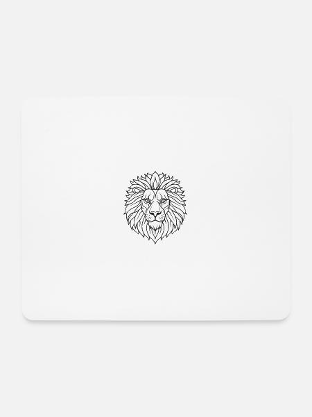 Lion Head - Mouse Pad (horizontal) - white
