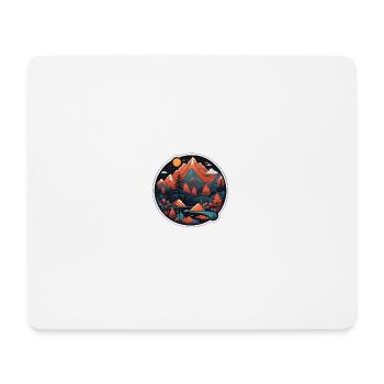 Montagnes suisses - Tapis de souris (format paysage) - blanc - Devant