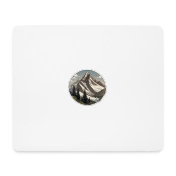Schweizer Berge - Mousepad (Querformat) - Weiß - Vorne