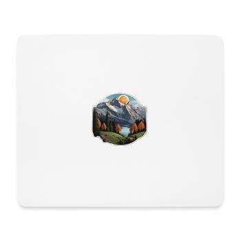 Swiss Mountains - Mouse Pad (horizontal) - white - Front