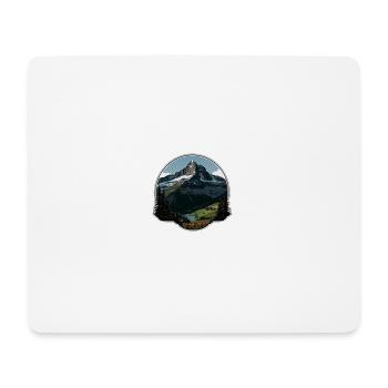 Montagnes suisses - Tapis de souris (format paysage) - blanc - Devant