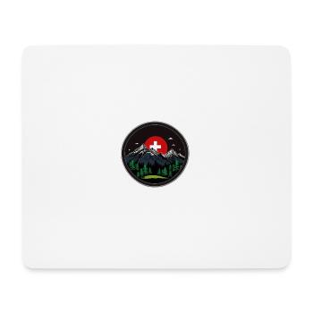 Swiss flag - Mouse Pad (horizontal) - white - Front