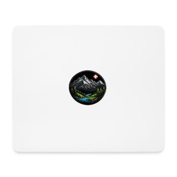 Swiss Mountains - Mouse Pad (horizontal) - white - Front