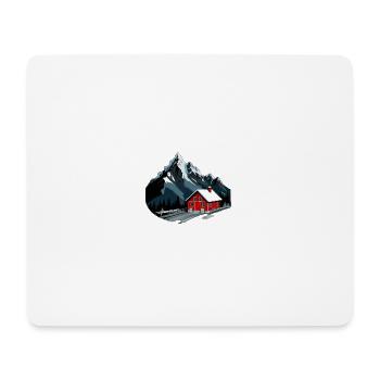 Schweizer Berge - Mousepad (Querformat) - Weiß - Vorne