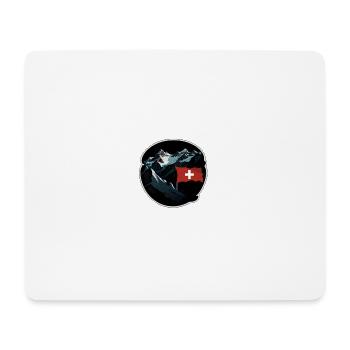 Swiss flag - Mouse Pad (horizontal) - white - Front