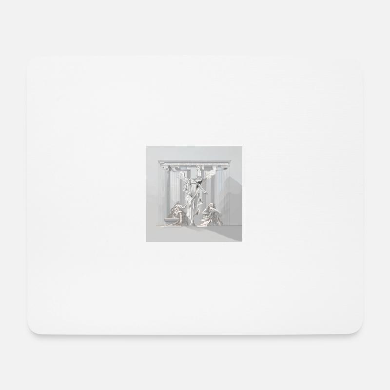Minimalismus x Mythologie - Mousepad (Querformat) - Weiß