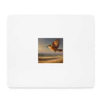 Vogel - Mousepad (Querformat) - Weiß - Vorne