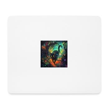 FANTASY Forest Cat 3 - Mousepad (Querformat) - Weiß - Vorne