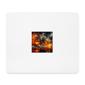 Paysage d’Halloween - Tapis de souris (format paysage) - blanc - Devant