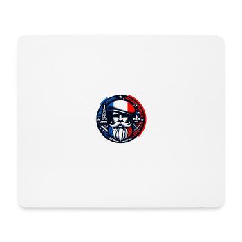 Französische Familie - Mousepad (Querformat) - Weiß - Vorne