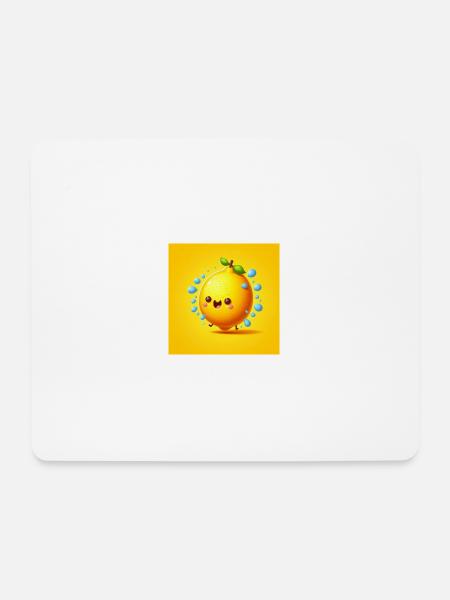 Joyful Citrus Splash - Mousepad (Querformat) - Weiß