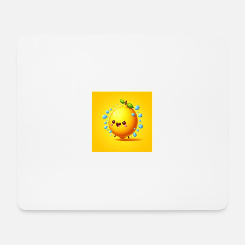Joyful Citrus Splash - Mousepad (Querformat) - Weiß