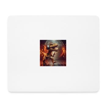 Tanzender Tyronnosaurus - Mousepad (Querformat) - Weiß - Vorne