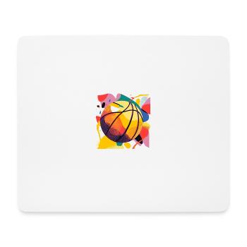 Fun basketball tee shirt - Tapis de souris (format paysage) - blanc - Devant
