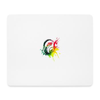 Beats of hapiness - Tapis de souris (format paysage) - blanc - Devant