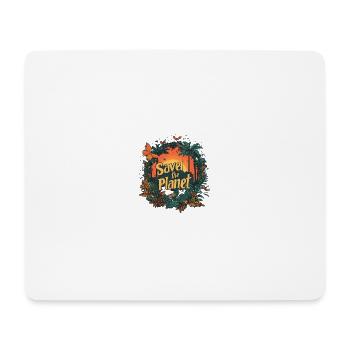 Save the planet Butterfly - Mousepad (Querformat) - Weiß - Vorne