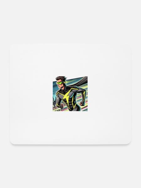 Superheld - Mousepad (Querformat) - Weiß