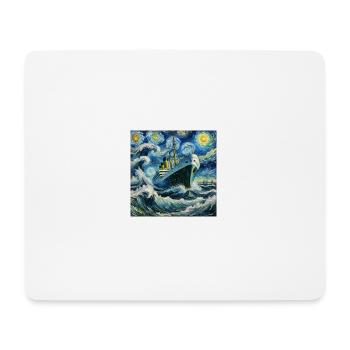Kreuzfahrtschiff Sturm - Mousepad (Querformat) - Weiß - Vorne