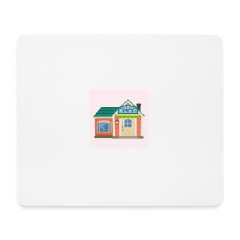 Chalet inspiré des jeux vidéo - Tapis de souris (format paysage) - blanc - Devant