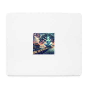 Meditating spirit - Mousepad (Querformat) - Weiß - Vorne